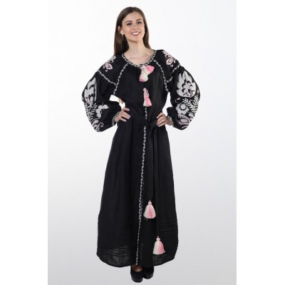 Boho Style Ukrainian Embroidered Dress "Glo" 4
